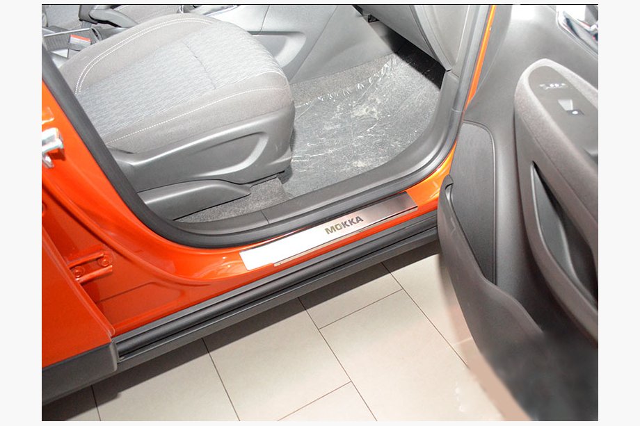 Opel Mokka 2012–2021 Sliekšņu uzlikas Nataniko (4 gab., nerūsējošais tērauds) Image