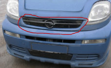 Opel Vivaro 2001–2015 Ziemas pārsegs radiatora restei 2001-2007 (augšējais) Matēta foto 1