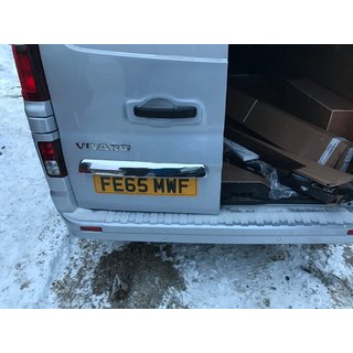 Līste virs numura zīmes (nerūsējošais tērauds) Opel Vivaro 2015–2019 foto 3