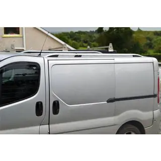 Jumta reliņi Skyport (pelēki) Nissan Primastar 2002–2014 foto 2