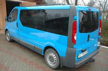 Renault Trafic 2001–2015 Melni jumta reliņi Garā versija, plastmasas kājiņas foto 3