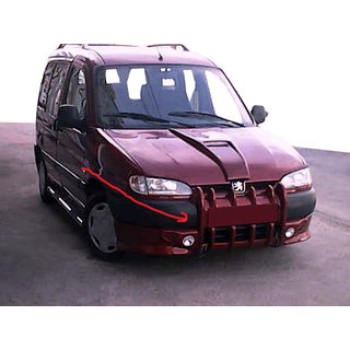 Priekšējā bampera uzlika "Ilkņi" (krāsošanai) Peugeot Partner 1996–2008 foto 1