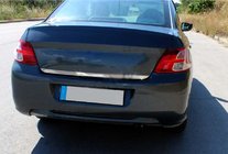 Peugeot 301 2012– Bagāžnieka malas uzlikas (nerūsējošais tērauds) Carmos - turku teras foto 1