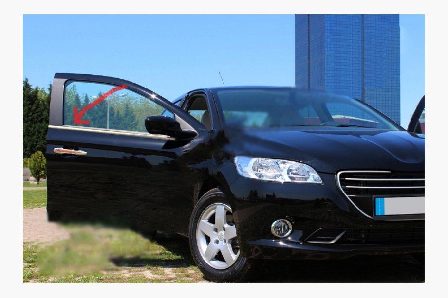 Peugeot 3008 2008–2016 Logu apmales (bez aizmugurējā trijstūra loga, 6 gab., nerūsējošais tērauds) Image