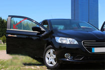 Peugeot 3008 2008–2016 Logu apmales (bez aizmugurējā trijstūra loga, 6 gab., nerūsējošais tērauds) foto 1