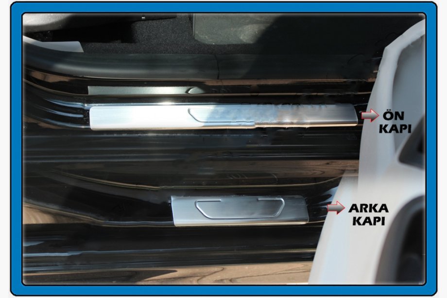Citroen C-Elysee 2013–2022 Durvju sliekšņu uzlikas OmsaLine (4 gab., nerūsējošais tērauds) Image