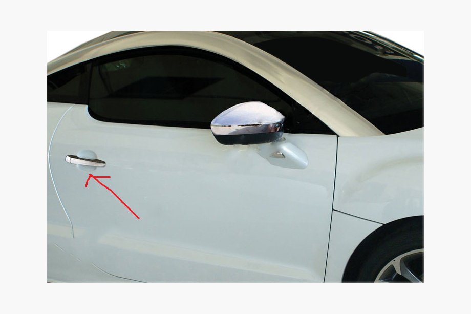 Peugeot RCZ 2010–2015 Durvju rokturu uzlikas (2 gab., nerūsējošais tērauds) Image