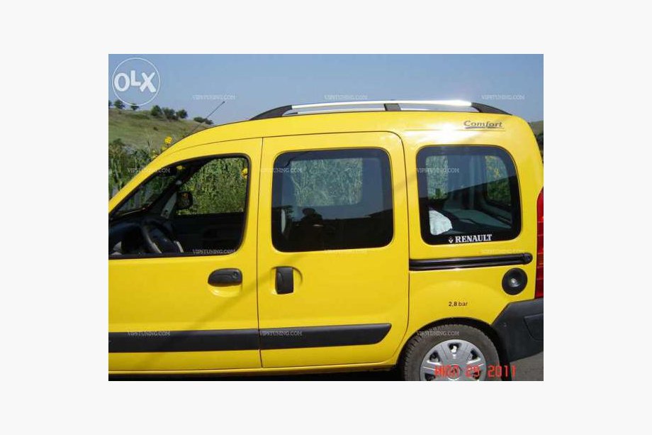 Renault Kangoo 1998–2008 Hromēti jumta reliņi Foto 4