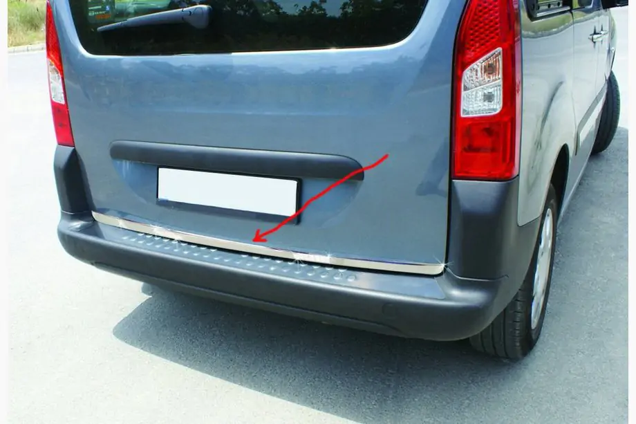 Peugeot Partner Tepee 2008–2018 Bagāžnieka malas uzlika (nerūsējošā tērauda) Image