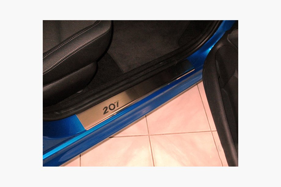 Peugeot 207 2006–2014 Sliekšņu uzlikas Nataniko (4 gab., nerūsējošais tērauds) Image
