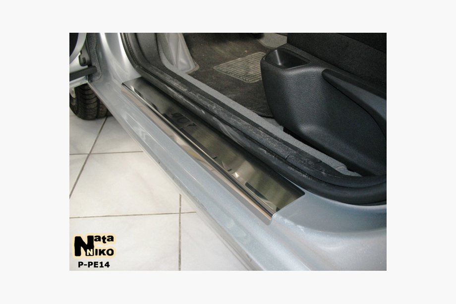 Peugeot 407 2004–2011 Sliekšņu uzlikas Nataniko (4 gab., nerūsējošais tērauds) Image