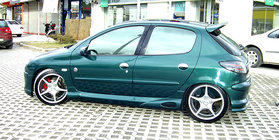 Peugeot 206 1998–2024 Sānu sliekšņi (krāsošanai) foto 1
