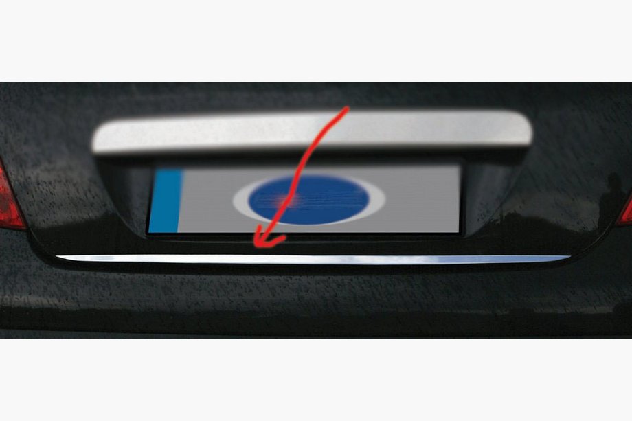 BMW 5. sērija E39 1996–2003 Bagāžnieka malas uzlika (nerūsējošā tērauda) Image