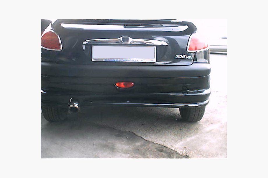 Peugeot 206 1998–2024 Aizmugurējā apakšējā uzlika (krāsošanai) Image