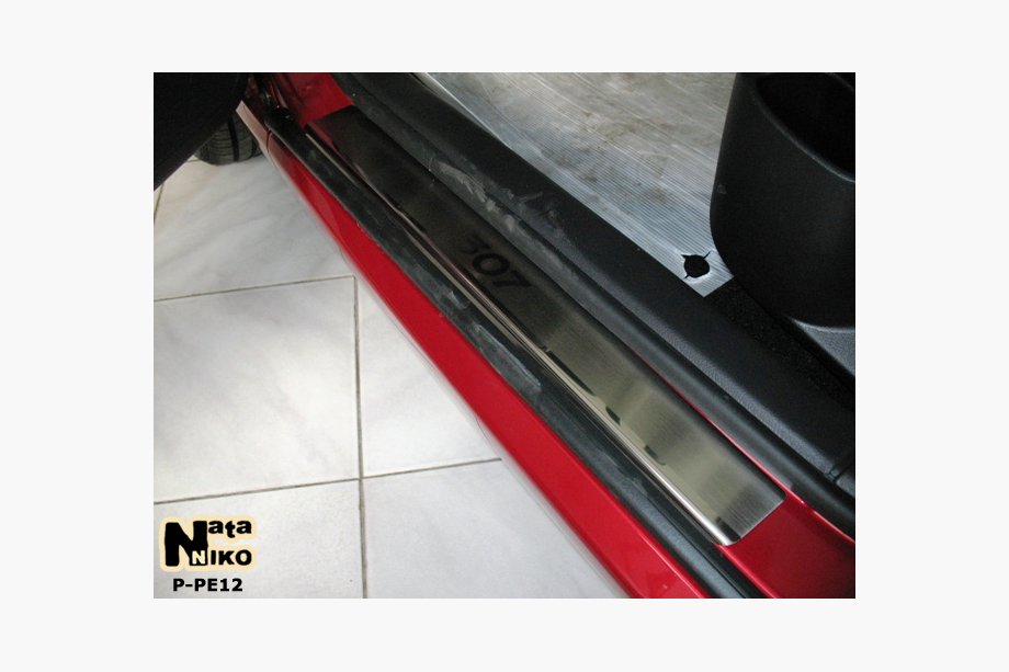 Peugeot 307 2001–2008 Sliekšņu uzlikas Nataniko (4 gab., nerūsējošais tērauds) Image