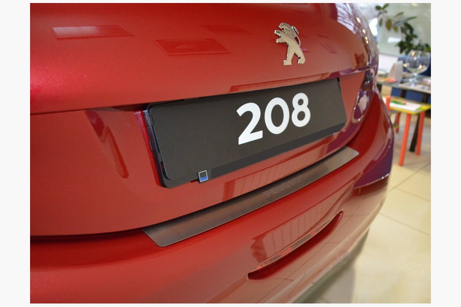 Peugeot 208 2012–2019 Natanika aizmugurējā bufera aizsarguzlika (nerūsējošais tērauds) Image