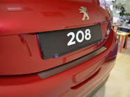 Peugeot 208 2012–2019 Natanika aizmugurējā bufera aizsarguzlika (nerūsējošais tērauds) foto 1