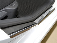 Peugeot 308 2007–2013 Durvju sliekšņu uzlikas Натанико (6 gab., nerūsējošais tērauds) Premium - 3M līmlente, 0,8 mm foto 1