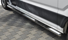 Volkswagen Crafter 2016– Sānu aizsargcaurules (2 gab., nerūsējošais tērauds) foto 1
