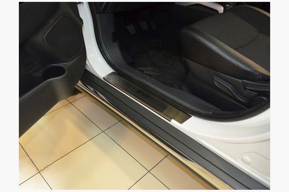 Peugeot 4008 2012–2017 NataNika Premium durvju sliekšņu uzlikas (4 gab., nerūsējošais tērauds) Image