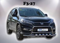 Honda CRV 2012–2016 Priekšējais aizsargstienis WT003-ST-V2 (nerūsējošais tērauds) foto 2