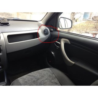 Salona gaisa ventilācijas atveru apdares rāmji (4 gab., nerūsējošais tērauds) Dacia Duster 2008–2018 foto 4