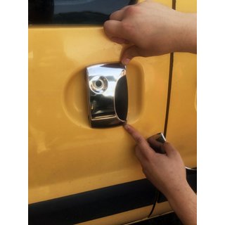 Durvju rokturu uzlikas (nerūsējošais tērauds) Renault Kangoo 1998–2008 foto 2