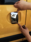 Renault Kangoo 1998–2008 Durvju rokturu uzlikas (nerūsējošais tērauds) foto 2