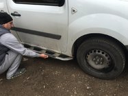 Renault Kangoo 2008–2020 Sānu sliekšņi Vison (2 gab., alumīnijs / nerūsējošais tērauds) foto 1