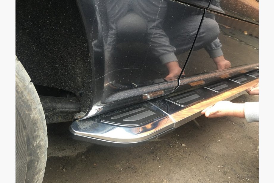 Mercedes Vito W639 2004–2014 Sānu sliekšņi Vison (2 gab., alumīnijs / nerūsējošais tērauds) Īsā (short) un vidējā (Long) Foto 2
