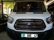 Ford Transit 2014– Radiatora režģa uzlikas (2014-2018, 3 gab., nerūsējošais tērauds) foto 7