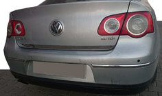 Volkswagen Passat B6 2006–2012 Bagāžnieka malas uzlika (nerūsējošais tērauds) OmsaLine – itāļu nerūsējošais tērauds foto 1
