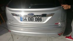 Ford Focus II 2008–2011 Bagāžnieka vāka uzlika (HB, nerūsējošais tērauds) foto 3