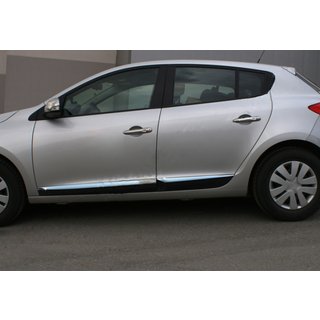 Durvju moldingi (HB, 4 gab., nerūsējošais tērauds) Renault Megane III 2009–2016 foto 4