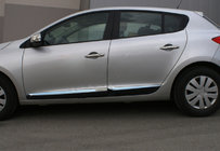 Renault Megane III 2009–2016 Durvju moldingi (HB, 4 gab., nerūsējošais tērauds) foto 4