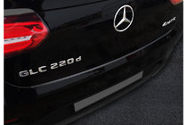 Mercedes GLE kupeja C292 2015–2019 Aizmugurējā bufera uzlika (ABS) foto 1