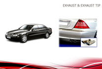 Mercedes S-class W220 1998–2005 Izplūdes uzgaļi V2 (2 gab.) foto 7