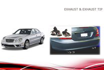 Mercedes E-class W211 2002–2009 Izplūdes uzgaļi V1 (2 gab.) foto 4