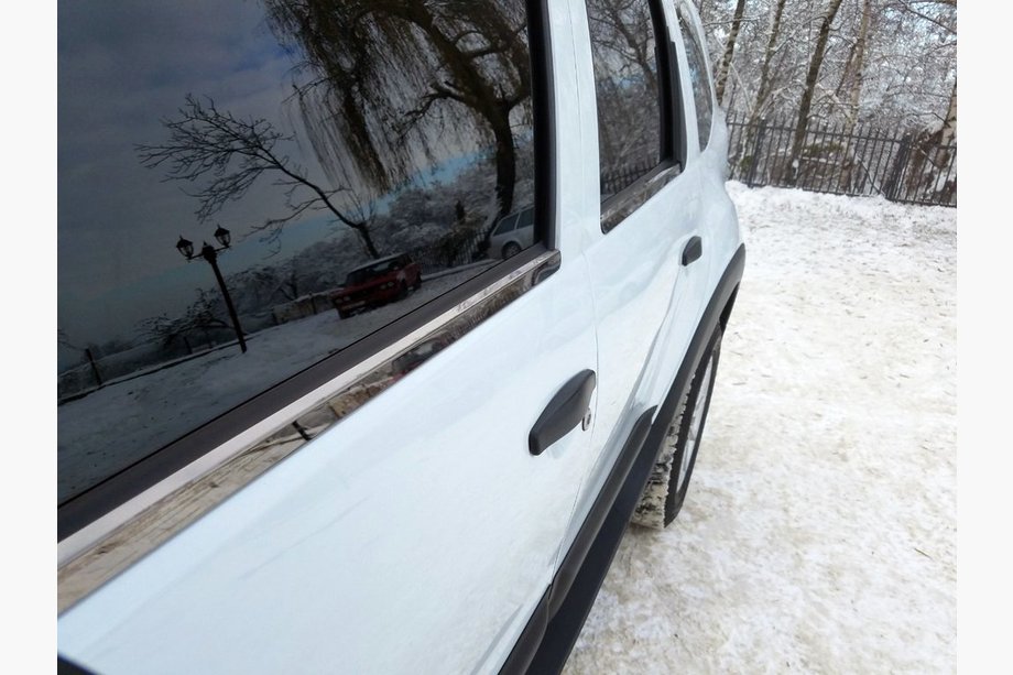 Renault Duster 2008–2017 Logu apdares līstes Black Chrome (4 gab., nerūsējošais tērauds) Image
