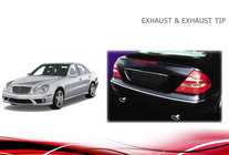 Mercedes E-class W211 2002–2009 Izplūdes uzgaļi V2 (2 gab.) foto 4