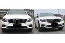 Mercedes GLA X156 2014–2019 Priekšējais radiatora režģis GT Panamericana (2014-2016) foto 3
