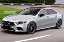 Mercedes A-class W177 2018– Priekšējā radiatora reste Diamond Silver (2018-2022) foto 6