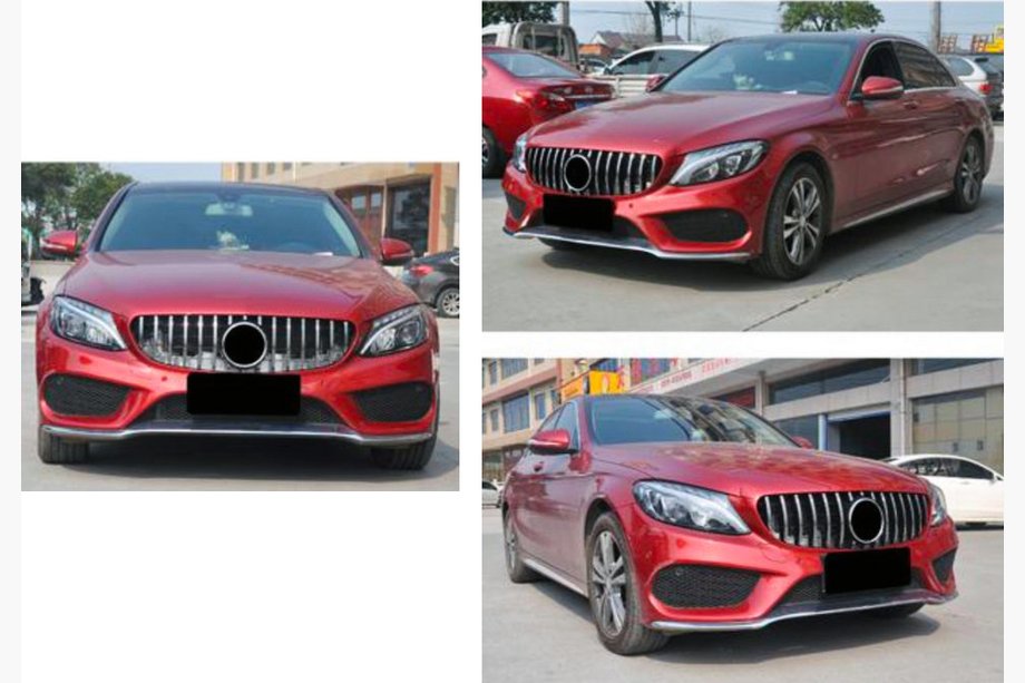 Mercedes C-class W205 2014–2021 Priekšējais režģis Panamericana GT (Avantgarde/AMG-Line/C43 AMG) Foto 9