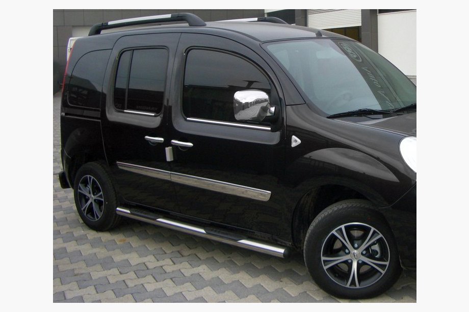 Renault Kangoo 2008–2020 Sānu sliekšņu caurules BB002 (2 gab., nerūsējošais tērauds) 60 mm, garā riteņu bāze Image