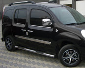 Renault Kangoo 2008–2020 Sānu sliekšņu caurules BB002 (2 gab., nerūsējošais tērauds) 60 mm, garā riteņu bāze foto 1