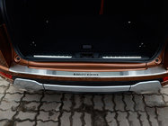 Range Rover IV L405 2013–2021 Aizmugurējā bampera aizsarguzlika ar ieloku Natanika (nerūsējošais tērauds) foto 1
