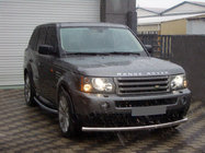 Range Rover Sport 2005–2013 Priekšējais vienkāršais aizsargstienis (nerūsējošais tērauds) foto 1