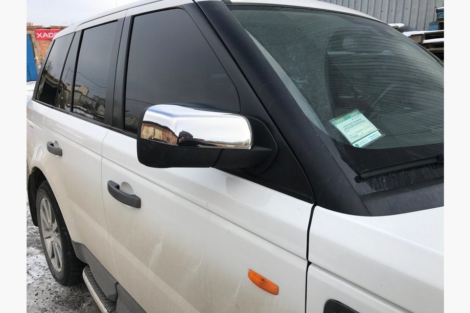 Range Rover III L322 2002–2012 Spoguļu uzlikas (2 gab., nerūsējošais tērauds) Carmos - turku teras Foto 2