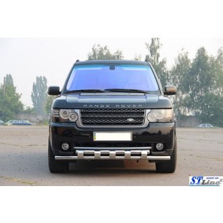 Priekšējā aizsargstanga ST015 (nerūsējošais tērauds) Range Rover III L322 2002–2012 foto 2