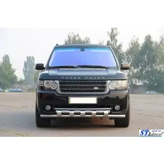 Priekšējā aizsargstanga ST015 (nerūsējošais tērauds) Range Rover III L322 2002–2012 foto 2